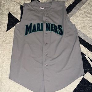 90s Seattle Mariners Teamwork Apparel sleeveless jersey Buhner 19 size 42-44